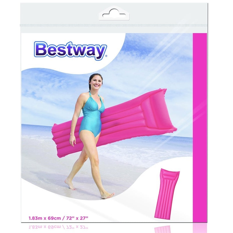 Bestway - pripučiamas paplūdimio čiužinys 183x69cm (rožinis)