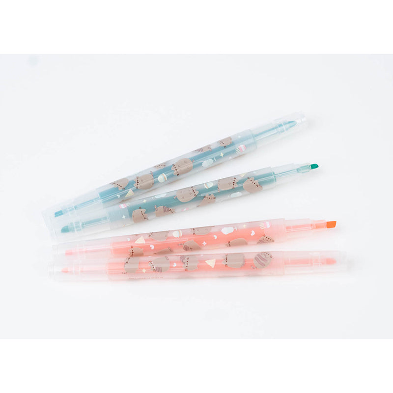 Pusheen – „Foodie“ kolekcija, dvipusiai žymekliai / rašikliai, 4 vnt.