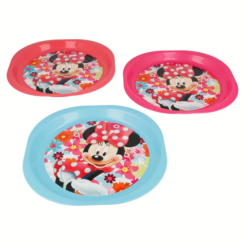 Minnie Mouse – 3 pikniko lėkščių rinkinys