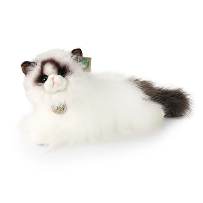 Rappa – Pliušinis realistiškas žaislas, guliųs Ragdoll katė 35 cm Eco-Friendly