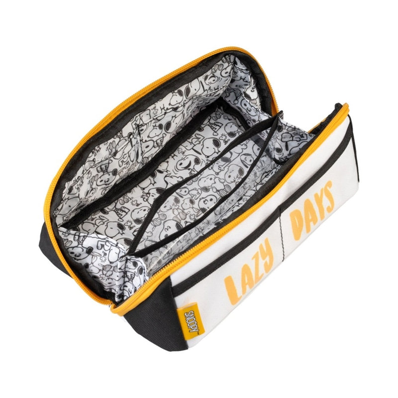 Snoopy - Dvigubas skyrius - pieštukų dėklas iš kolekcijos "Lazy Days"