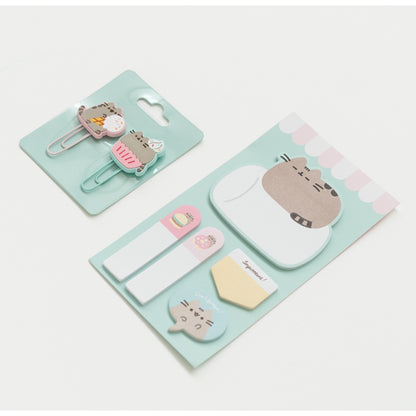 Pusheen – maisto tema parengtas raštinės reikmenų rinkinys