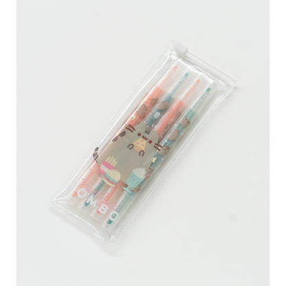 Pusheen – maisto tema parengtas raštinės reikmenų rinkinys