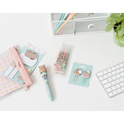 Pusheen – maisto tema parengtas raštinės reikmenų rinkinys