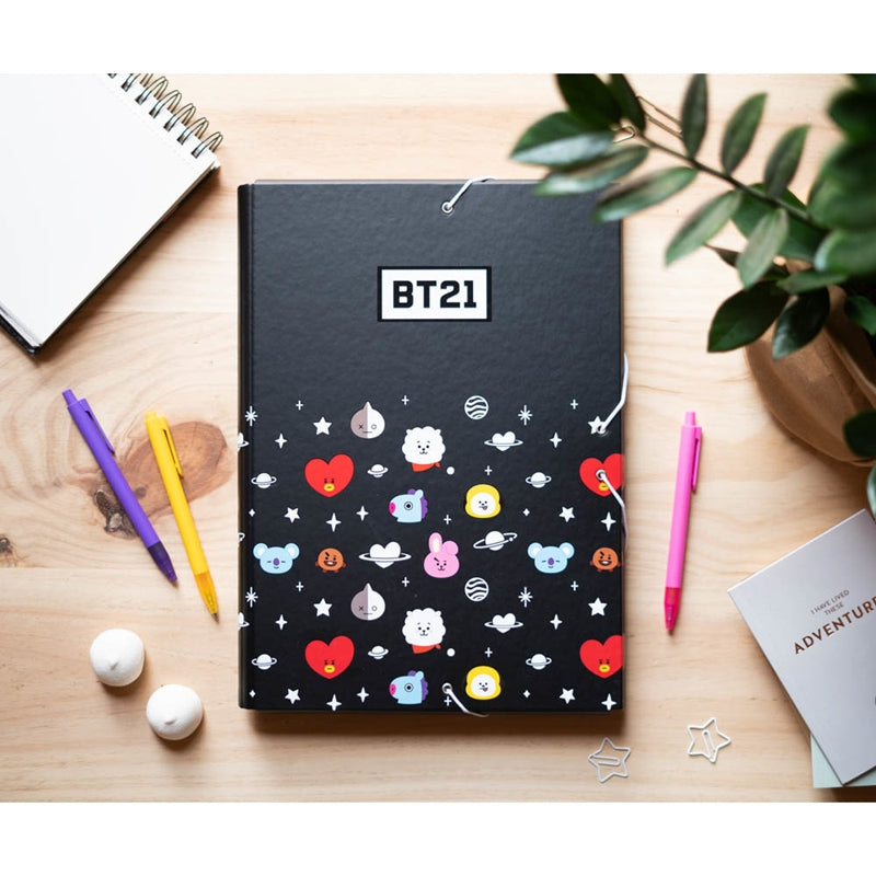BT21 – Aplankas / portfelis su gumine juosta