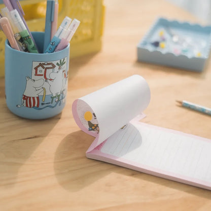 Muminai - Magnetinis užrašų / prekių sąrašas šaldytuvui + pieštukas (10 x 21 cm)