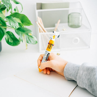 Snoopy – 10 spalvų automatinis tušinukas su 3D figūrėle iš „Lazy Days“ kolekcijos