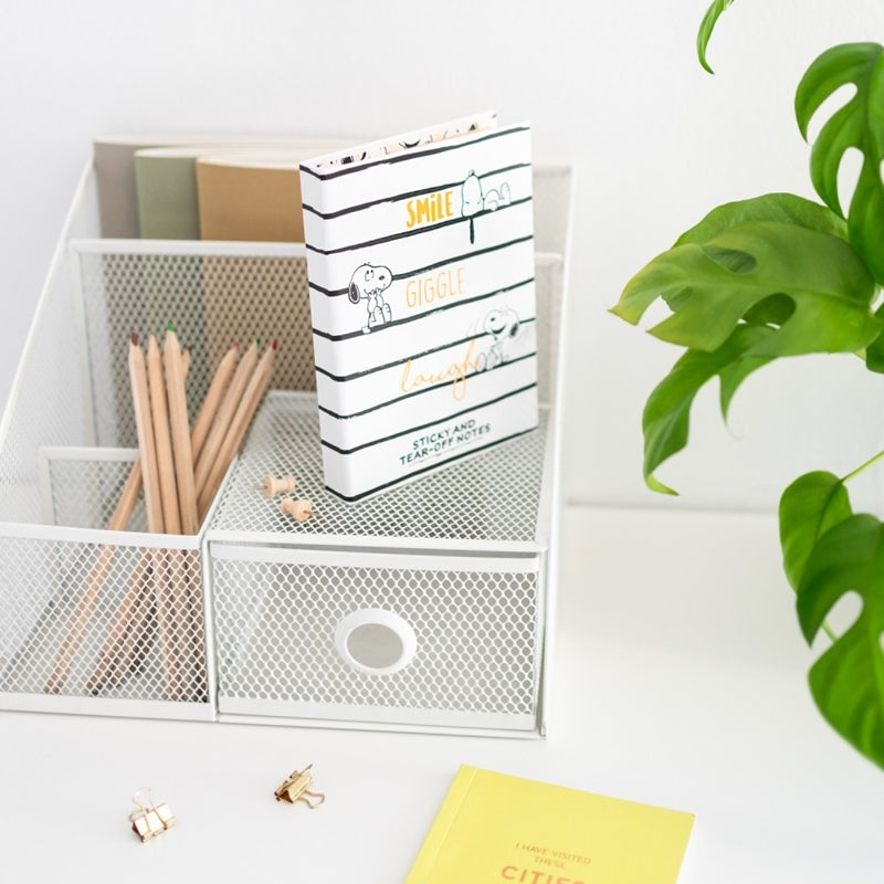 Snoopy - A6 lipnių lapelių sąsiuvinis iš kolekcijos "Lazy Days"