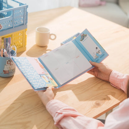 Moomins - Savaitės planuoklis A4 su lipniais lapeliais