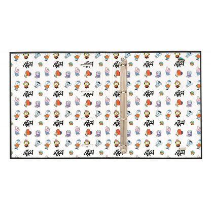 BT21 – „Street Mood“ kolekcijos A4 formatas segtuvas su lapais (4 žiedai, guma)