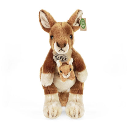 Rappa - Pliušinis tikroviškas žaislas Kengūra su kūdikiu 27 cm „Eco-Friendly“