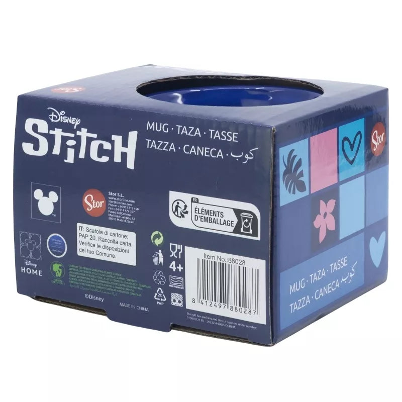 Disney Stitch – keraminis puodelis dovanų dėžutėje iš „Stitch & Angel“ kolekcijos, 355 ml
