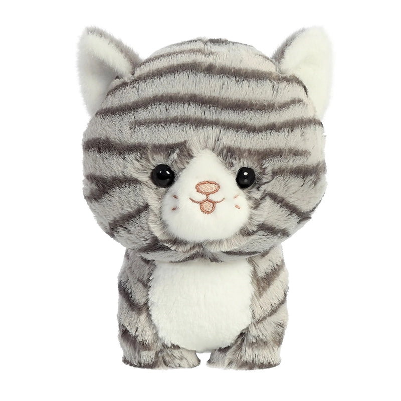 Teddy Pets - Minkštas žaislas / Guodžiantis žaislas, pilkos tabby katės, 17 cm