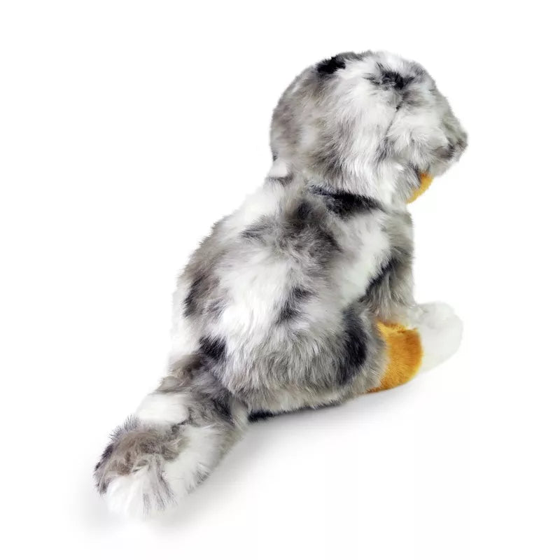 Rappa - Pliušinis tikroviškas žaislinis australų aviganis sėdintis 30 cm Ekologiškas