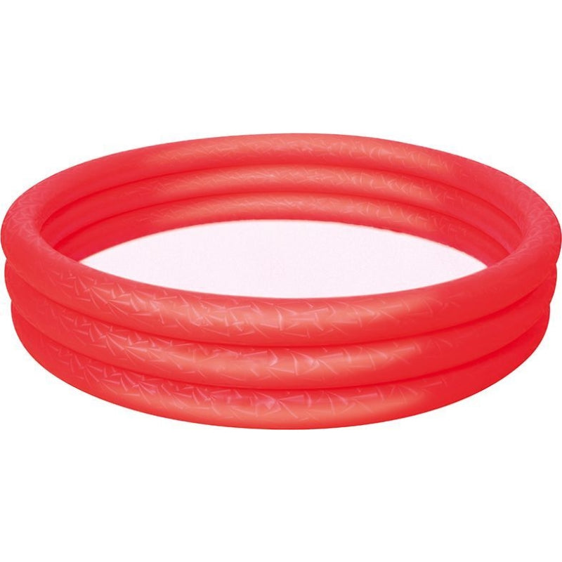 Bestway - 3-kamerų pripučiamas baseinas 152x30cm (raudonas)