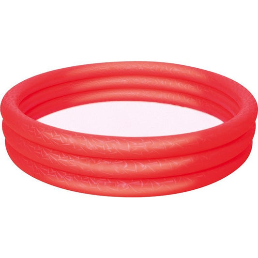 Bestway - 3-kamerų pripučiamas baseinas 152x30cm (raudonas)