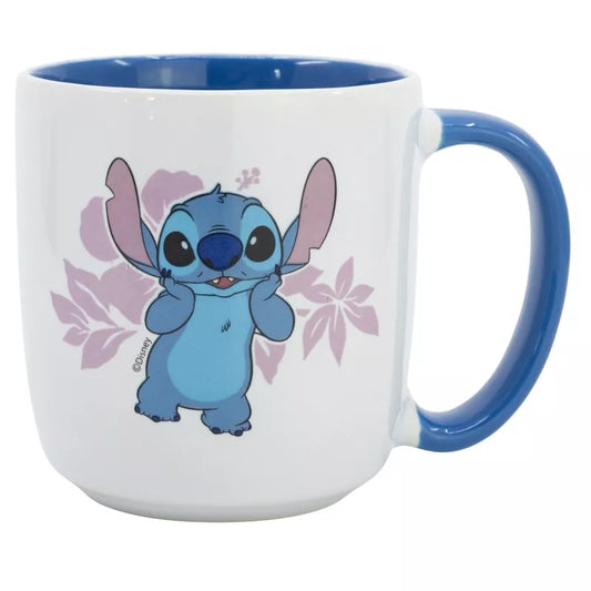 Disney Stitch – Keraminis puodelis dovanų dėžutėje iš „Gėlių“ kolekcijos, 380 ml
