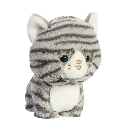 Teddy Pets - Minkštas žaislas / Guodžiantis žaislas, pilkos tabby katės, 17 cm