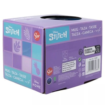Disney Stitch – Keraminis puodelis dovanų dėžutėje iš „Gėlių“ kolekcijos, 380 ml