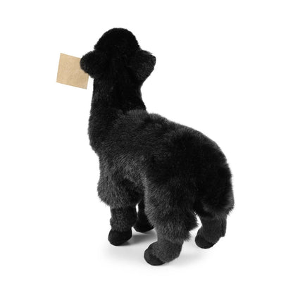 Rappa - Pliušinė reali juoda lama 23 cm Ekologiška