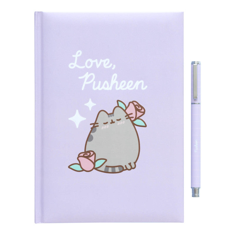 Pusheen – A5 sąsiuvinys ir rašiklio rinkinys iš „Akimirkų“ kolekcijos