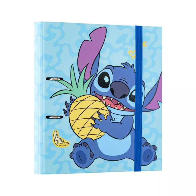 Disney Stitch - A4 formatas (2 žiedų, su gumele) rišiklis iš tropinės kolekcijos