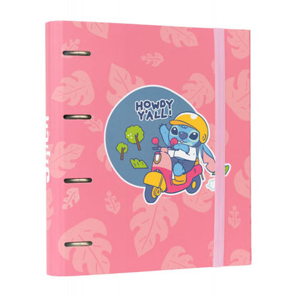 Disney Stitch – A4 formato segtuvas (4 žiedai, elastinė juosta)