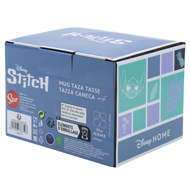 Disney Stitch – 3D keraminis puodelis dovanų dėžutėje iš Coconut kolekcijos, 325 ml