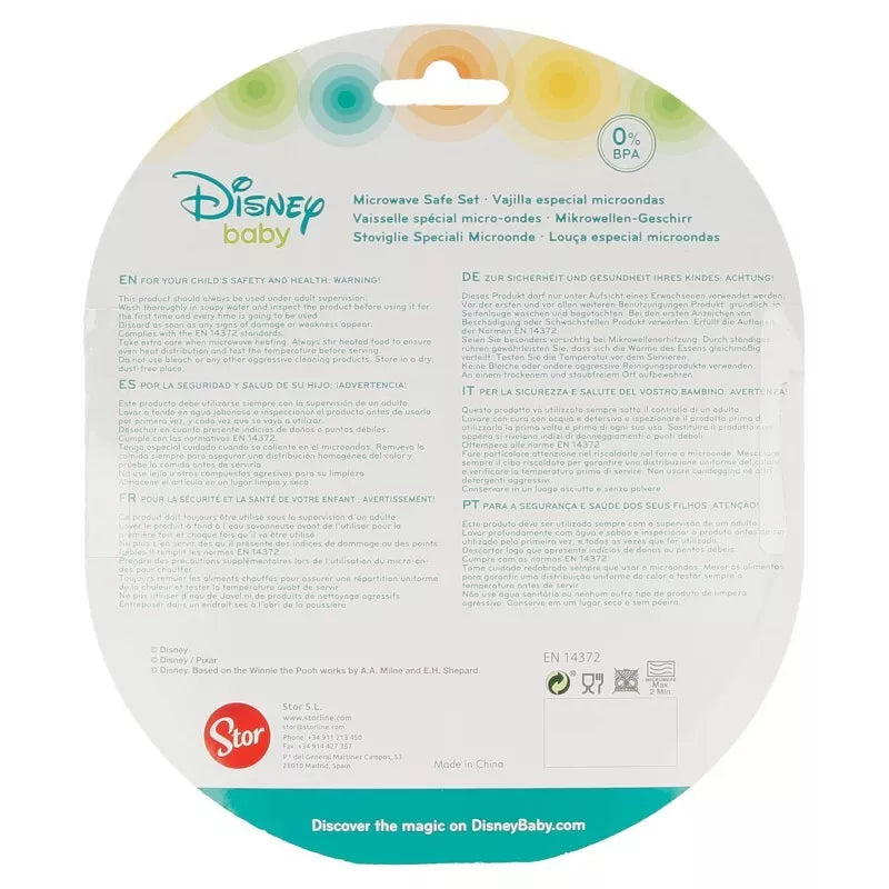 Peliukas Mikis – Mikrobangų krosnelės rinkinys (dubenėlis ir šaukštas)