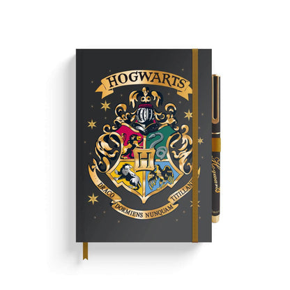 Hario Poterio A5 formato sąsiuvinis su rašikliu „Hogwarts“