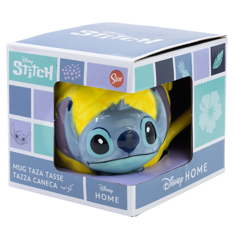 Disney Stitch – 3D keraminis puodelis dovanų dėžutėje iš „Pineapple Collection“, 325 ml