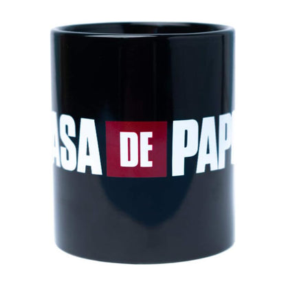 La Casa De Papel – keramikos puodelis dovanų dėžutėje 330 ml (La Casa De Papel logotipas)