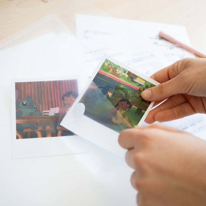 Disney Stitch – A4 aplankas su guma + 30 skaidrių įmautėlių