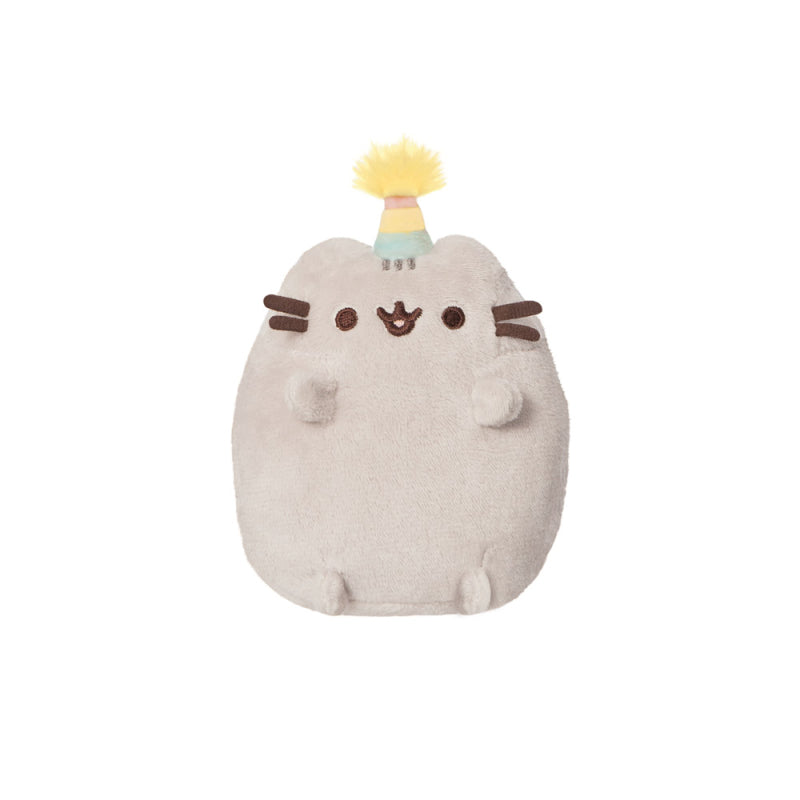 Pusheen - Pliušinis talismanas su gimtadienio kepuraite 12 cm