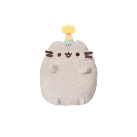 Pusheen - Pliušinis talismanas su gimtadienio kepuraite 12 cm