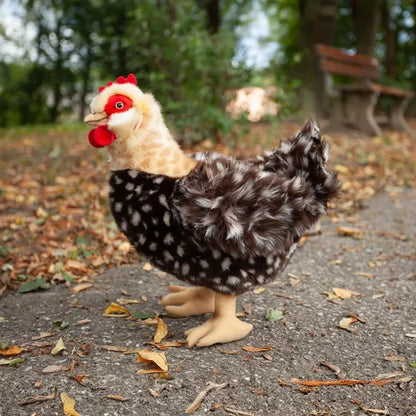 Rappa – Pliušinis realistiškas žaislas Višta su kiaušiniu, stovinti 33 cm, ekologiška
