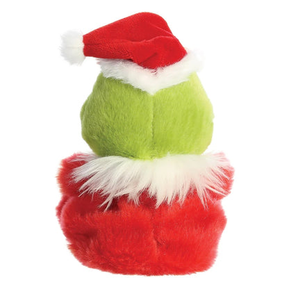 Grinch - Minkštas žaislas / minkštas sėdintis Grinchas Kalėdų Senelio kostiumu 13 cm iš Palm Pals kolekcijos Ekologiškas