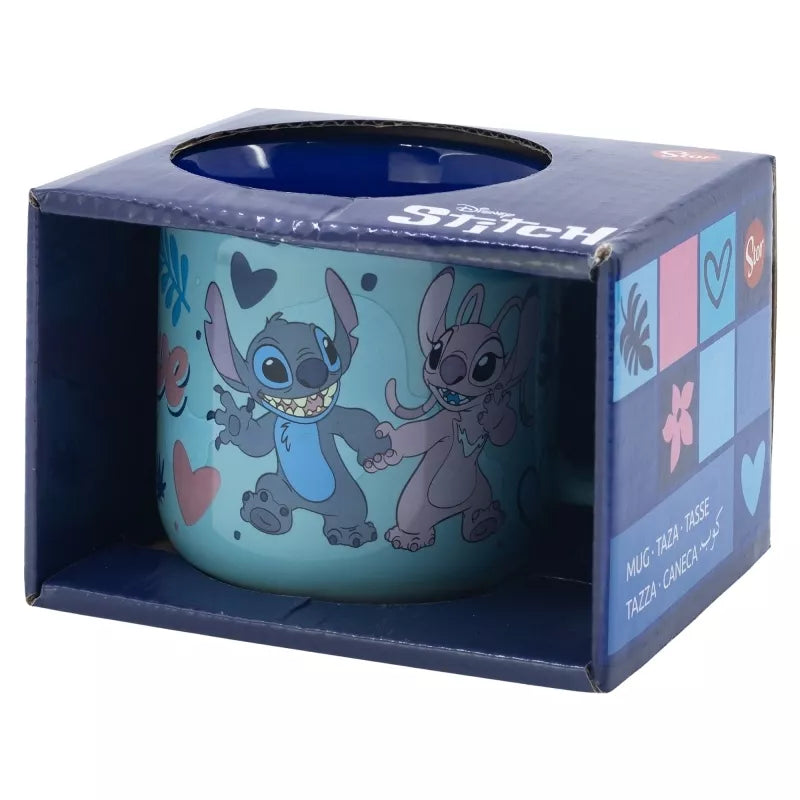 Disney Stitch – keraminis puodelis dovanų dėžutėje iš „Stitch & Angel“ kolekcijos, 355 ml