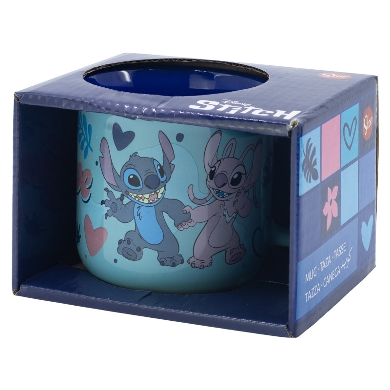 Disney Stitch – keraminis puodelis dovanų dėžutėje iš „Stitch & Angel“ kolekcijos, 355 ml