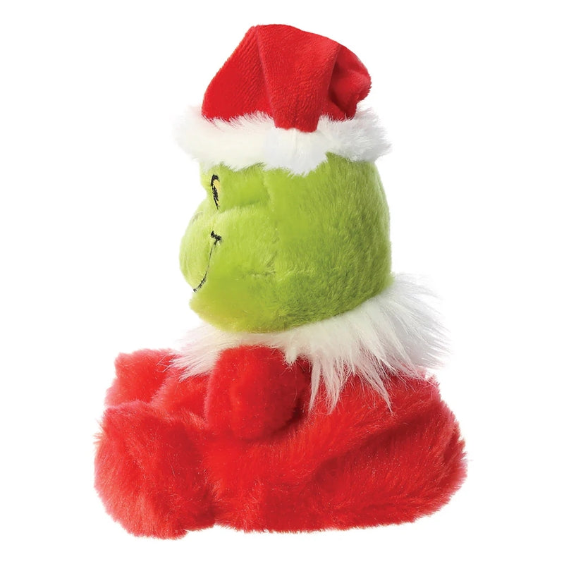 Grinch - Minkštas žaislas / minkštas sėdintis Grinchas Kalėdų Senelio kostiumu 13 cm iš Palm Pals kolekcijos Ekologiškas