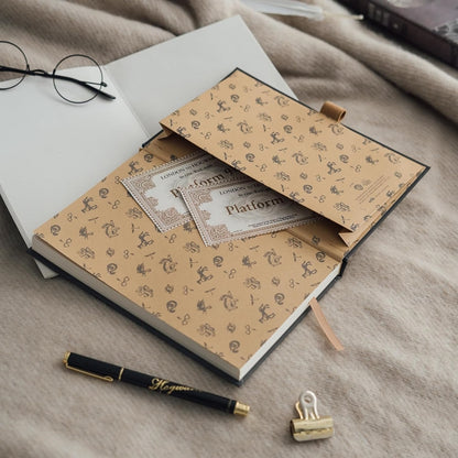 Hario Poterio A5 formato sąsiuvinis su rašikliu „Hogwarts“