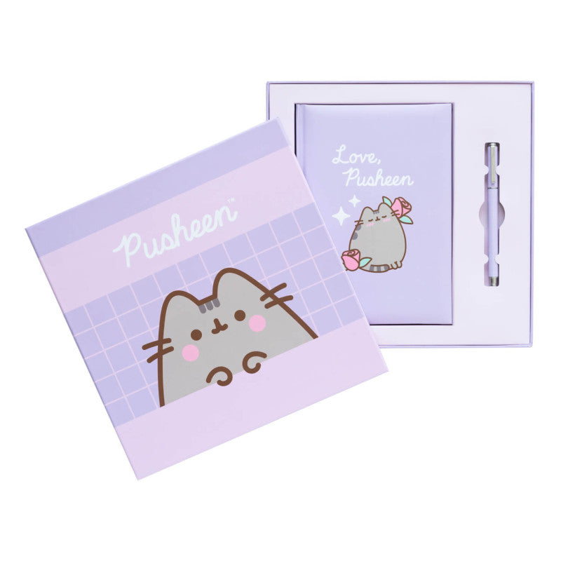 Pusheen – A5 sąsiuvinys ir rašiklio rinkinys iš „Akimirkų“ kolekcijos