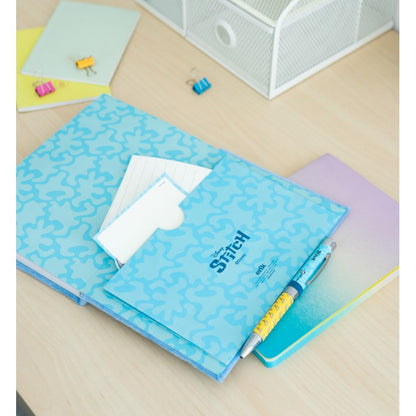 Disney Stitch – Plaušinė užrašinė A5 + Rašiklis su žibintuvėliu iš Tropinės kolekcijos