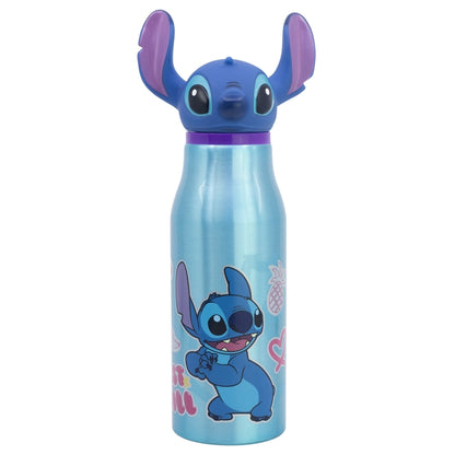 Disney "Stitch" – Aliumininis buteliukas su 3D dangteliu, 690 ml