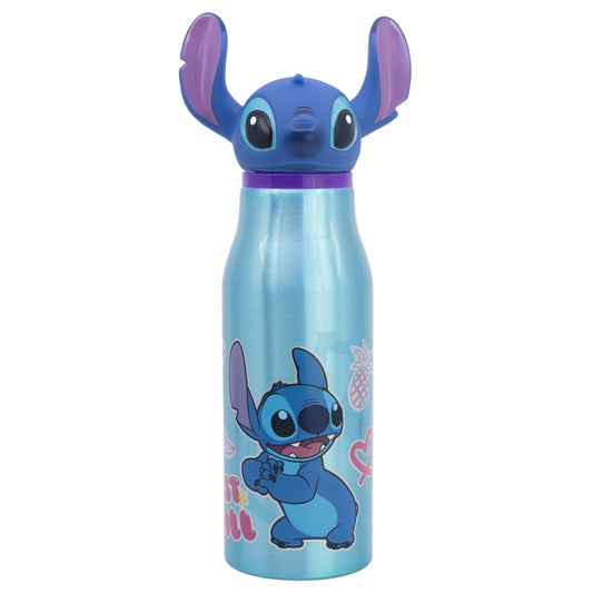 Disney "Stitch" – Aliumininis buteliukas su 3D dangteliu, 690 ml
