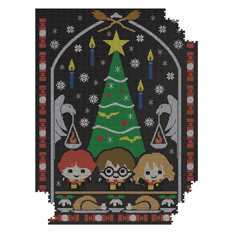 Hario Poteris – dėlionė 1000 detalių dekoratyvinėje dėžutėje („Šventės Hogvartse“)