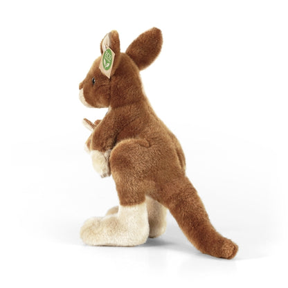 Rappa - Pliušinis tikroviškas žaislas Kengūra su kūdikiu 27 cm „Eco-Friendly“