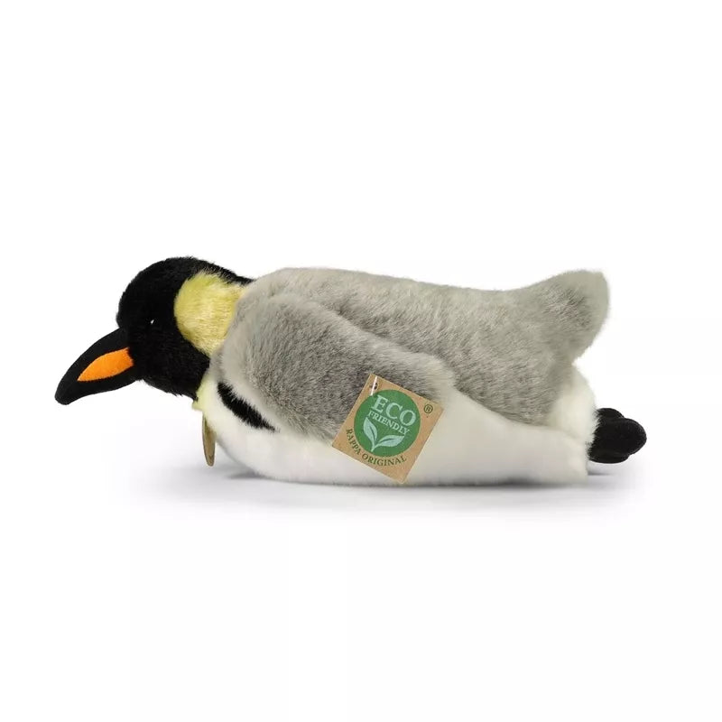 Rappa - Pliušinis realistinis gulintis pingvinas 28 cm, ekologiškas.