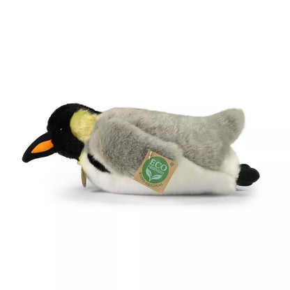 Rappa - Pliušinis realistinis gulintis pingvinas 28 cm, ekologiškas.