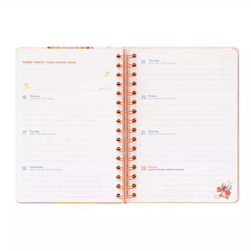 Disney Stitch – savaitinis A5 formato planuoklis 2025/2026 m.